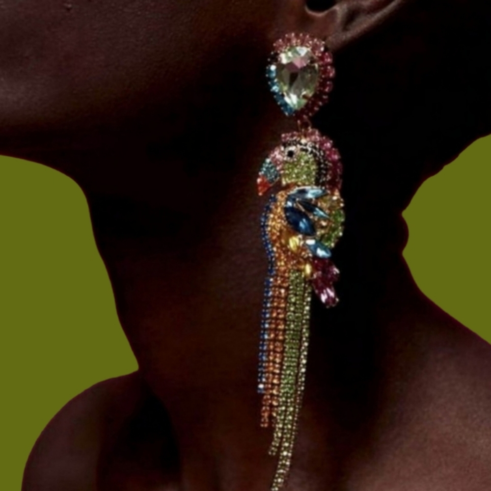 Parrot earrings